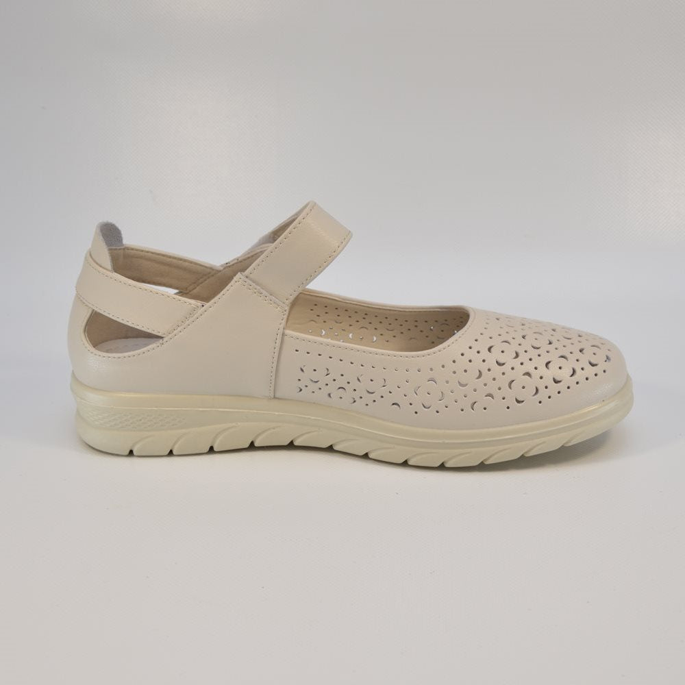 Pantofi casual dama cu scai 3553 bej