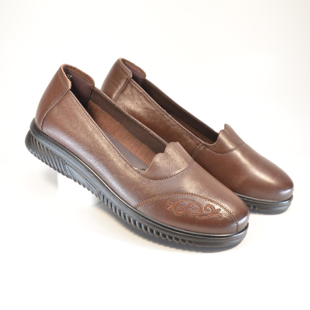 balerini piele naturala 1197 maro