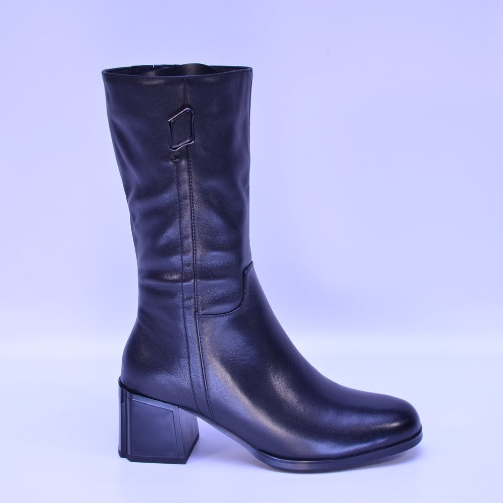 cizme dama 588 negre piele naturala
