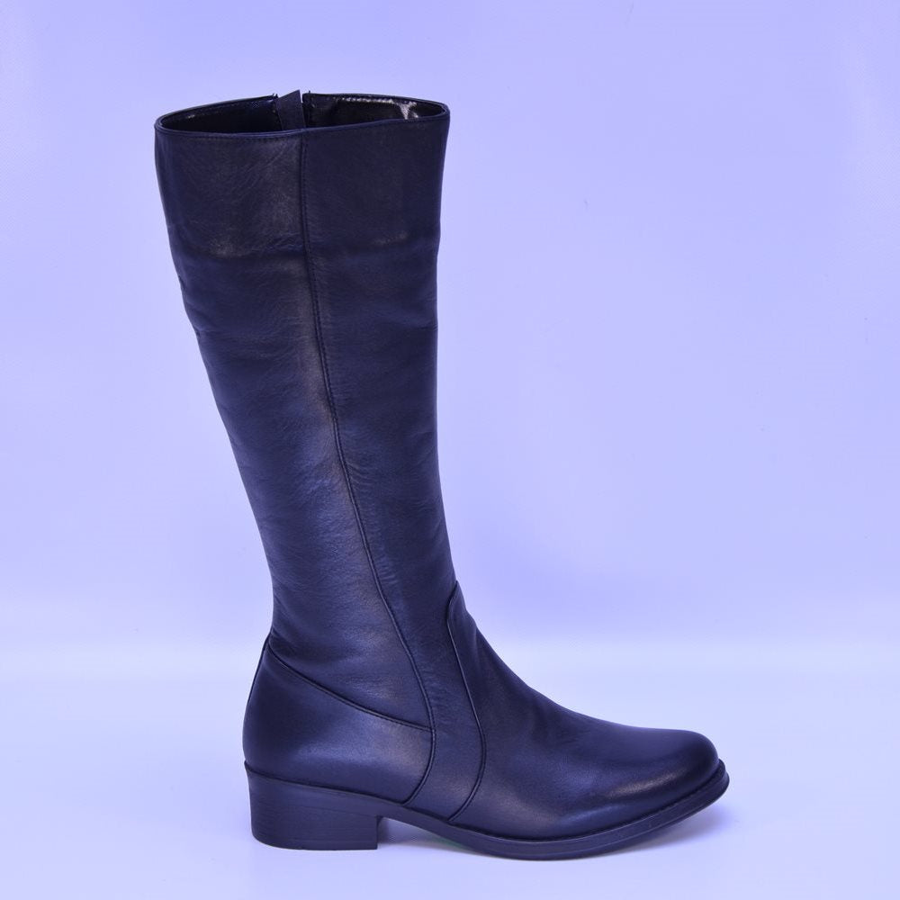 cizme piele 244 negre