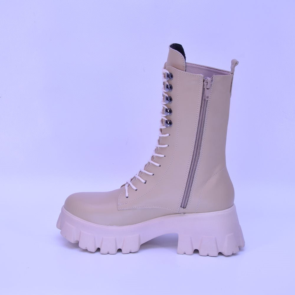 Bocanci dama piele 1292 bej