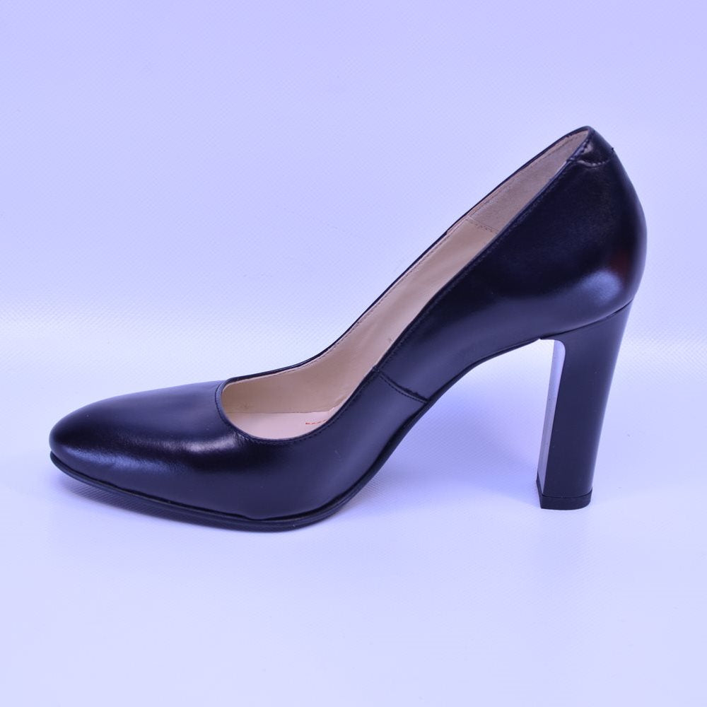 Pantofi cu toc gros 868 negru