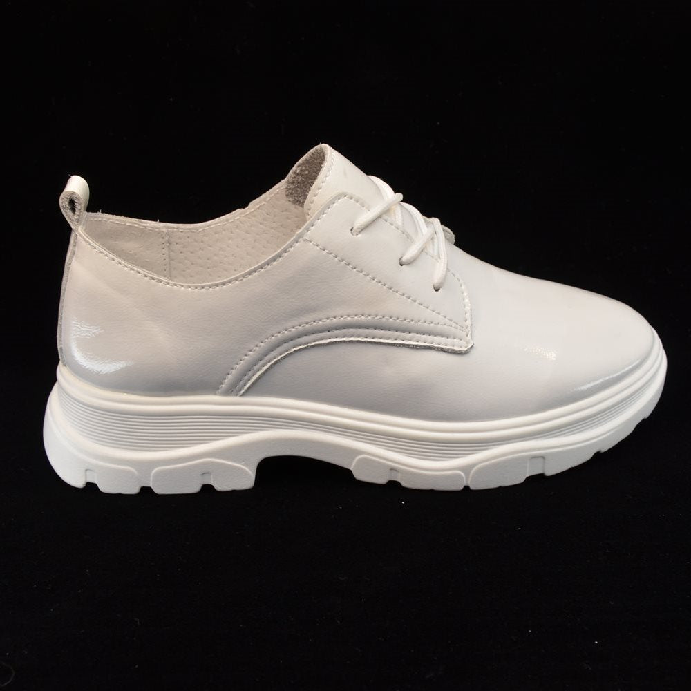 Pantofi casual dama 384 albi