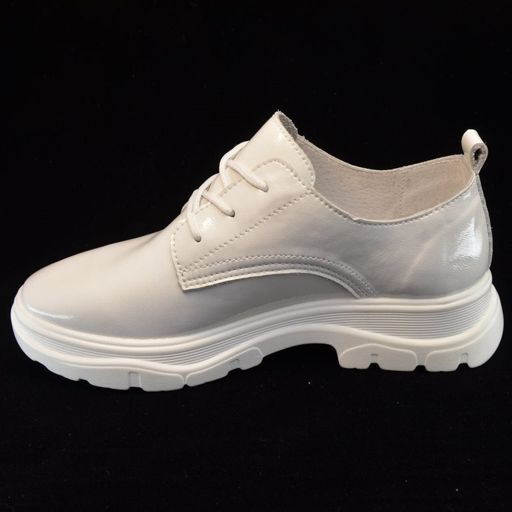 Pantofi casual dama 384 albi