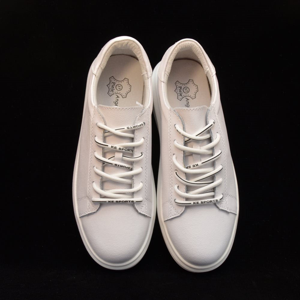 Pantofi casual dama 3553 albi