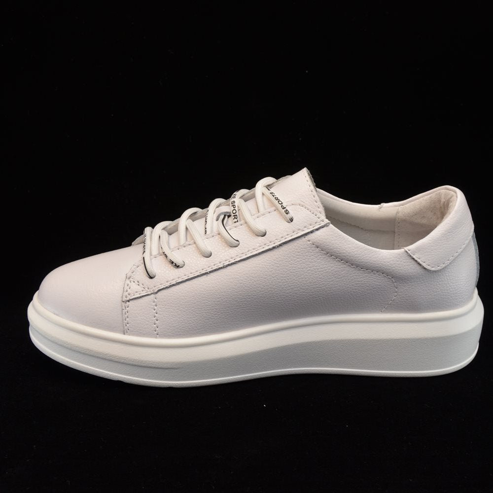 Pantofi casual dama 3550 albi