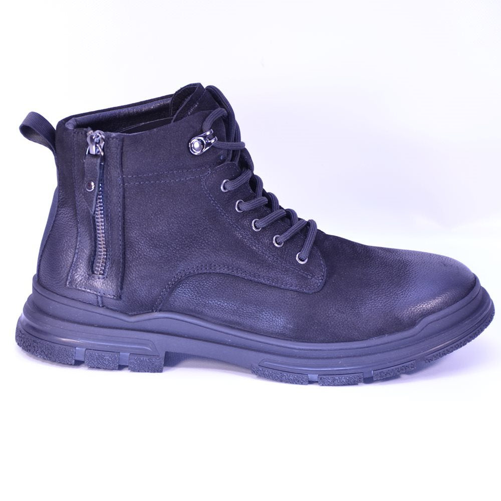 bocanci piele 23560 negri