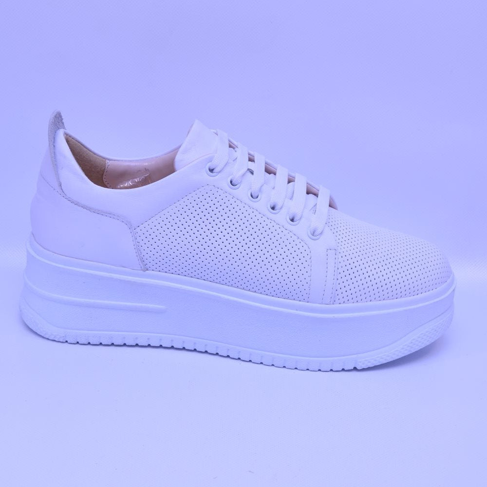 Pantofi casual dama 1783 albi