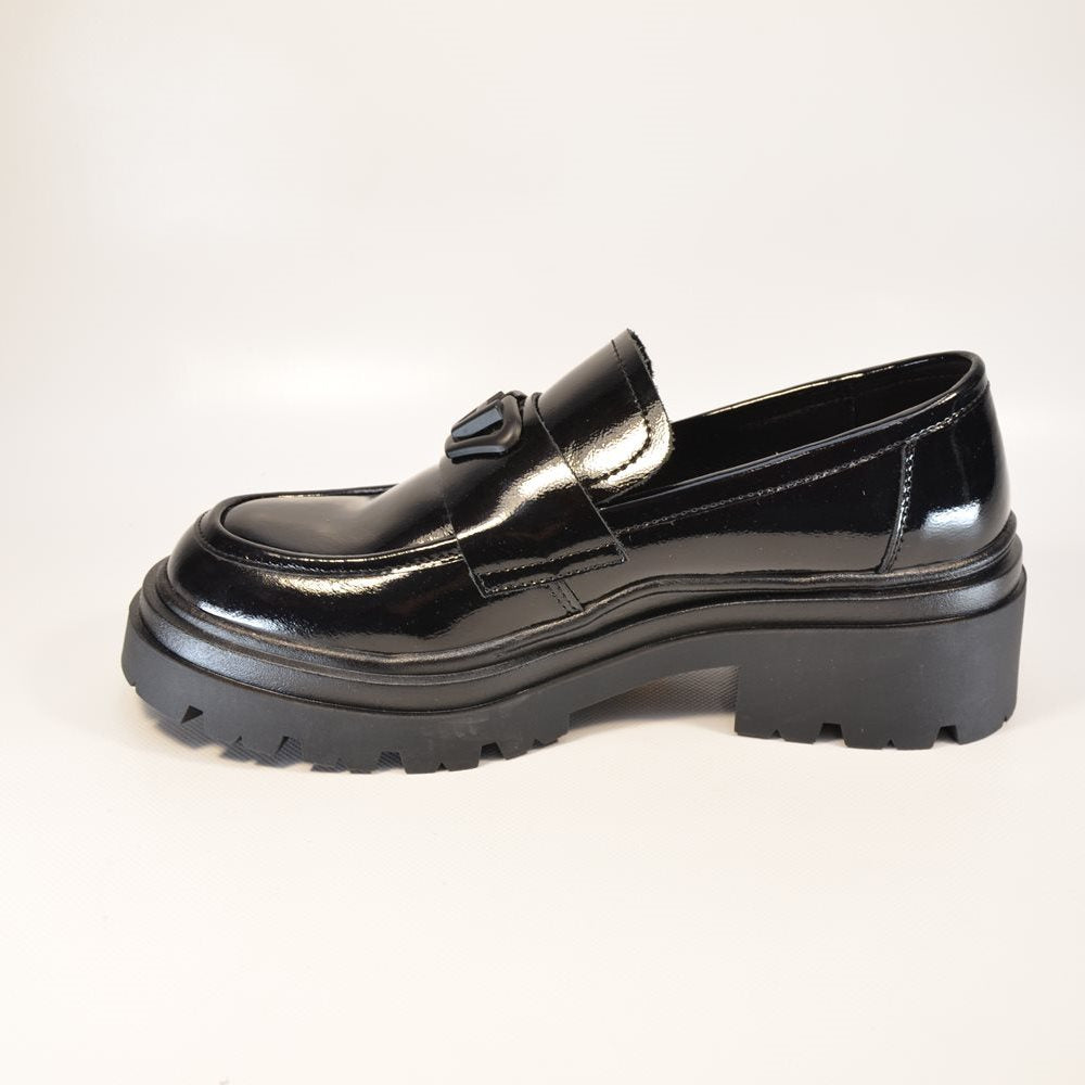 Pantofi casual dama 6314 negru lucios