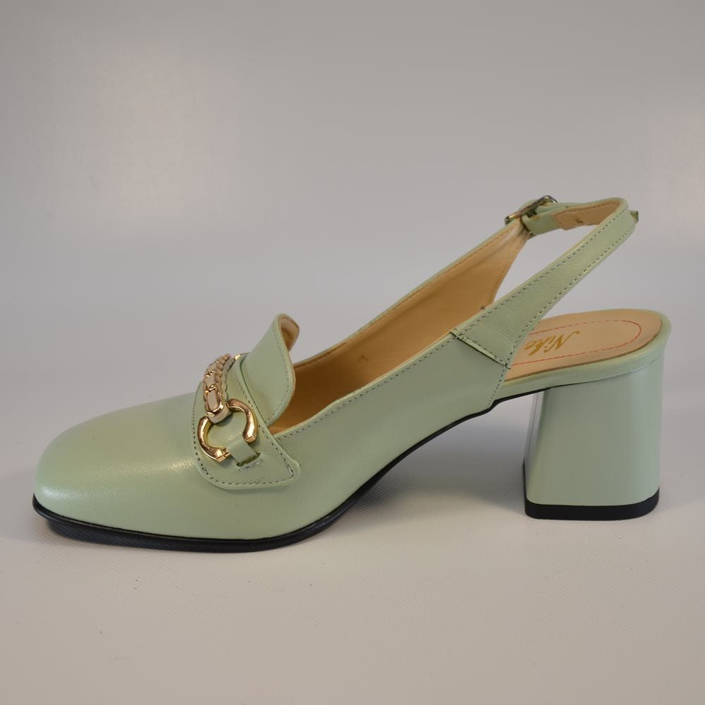 Pantofi Dama cu toc mic 861 verzi