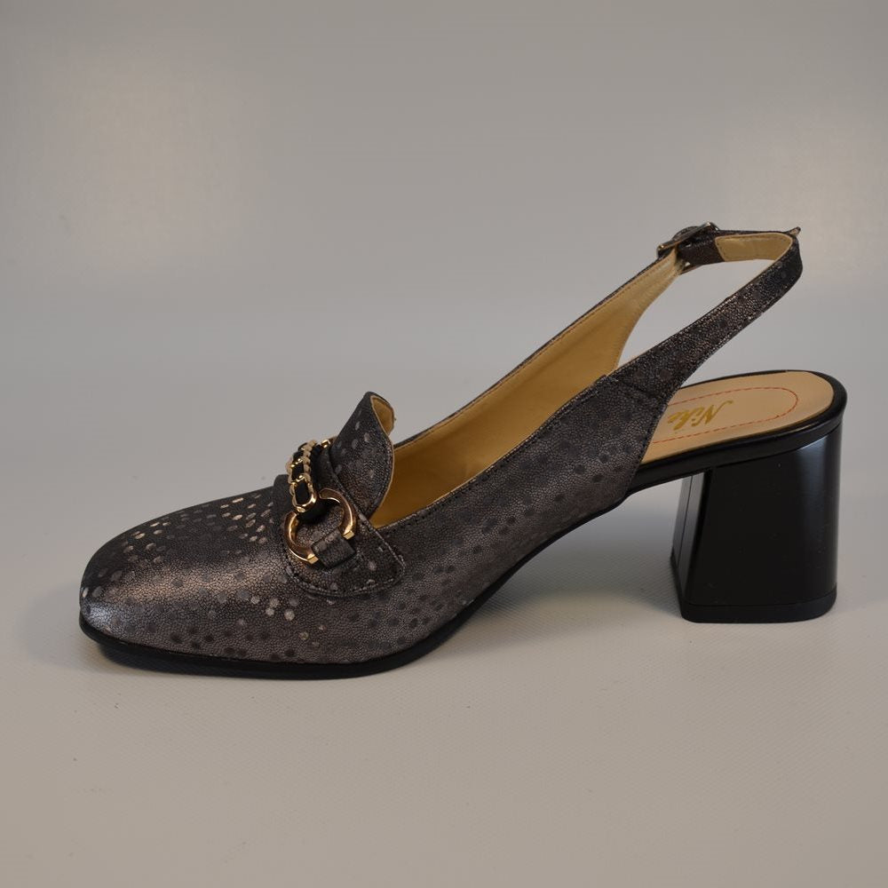 Pantofi Dama cu toc mic 861 gri