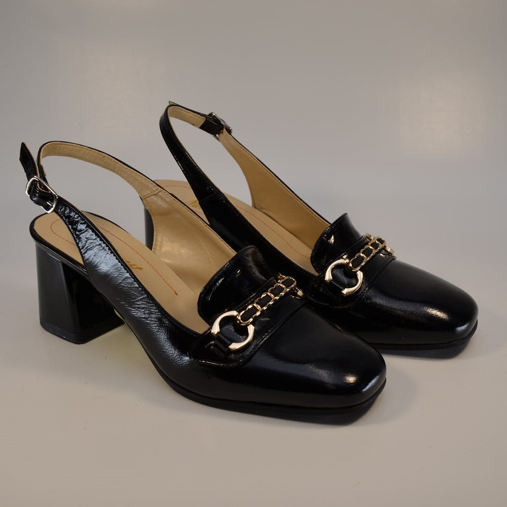 Pantofi Dama cu toc mic Nike bej negru