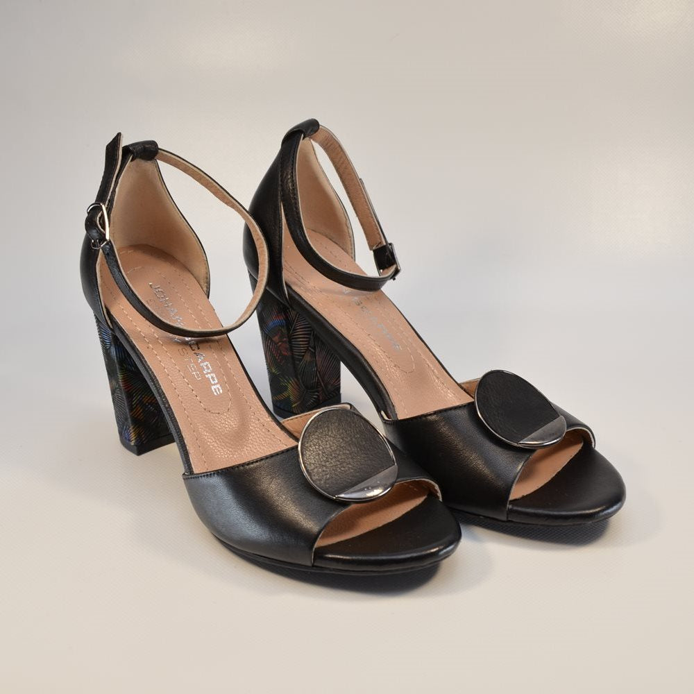 Sandale dama Johan Scrape negru bareta