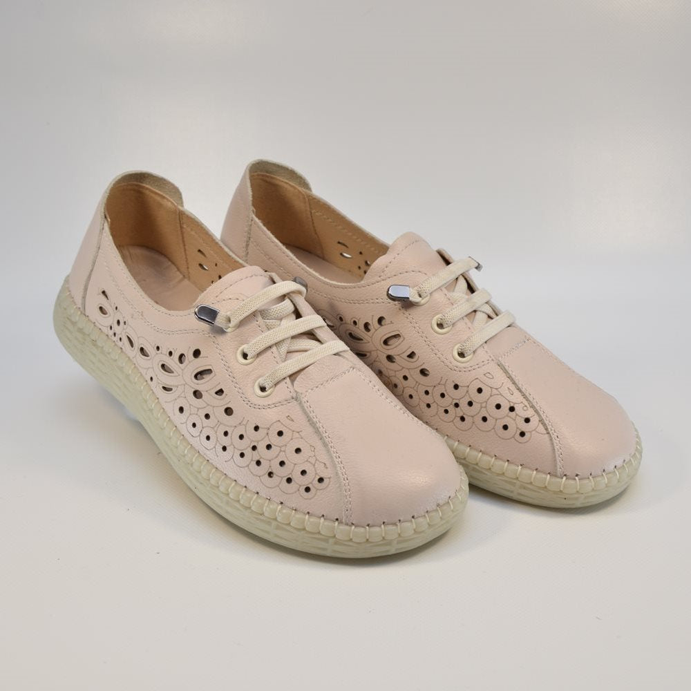 Pantofi casual dama crem Berliner