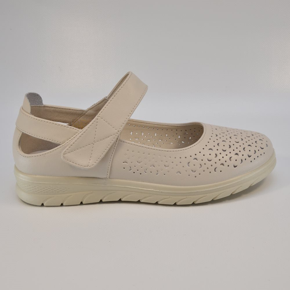 Pantofi casual dama cu scai 3553 bej