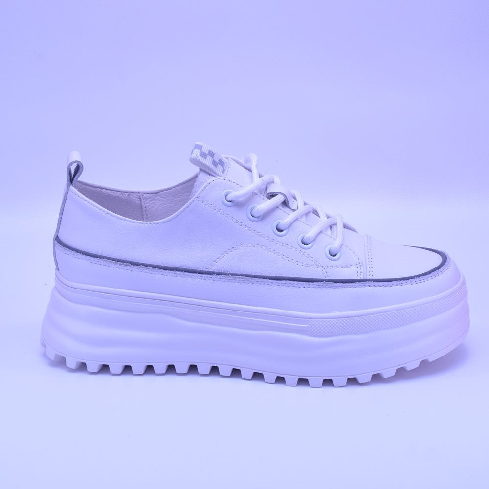 Pantofi casual dama 22195 albi