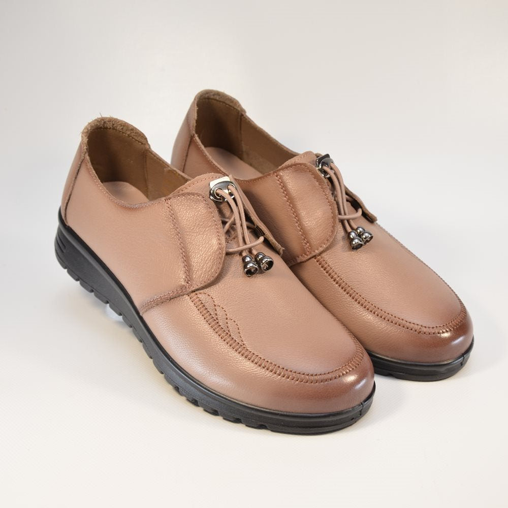 Pantofi casual dama apricot