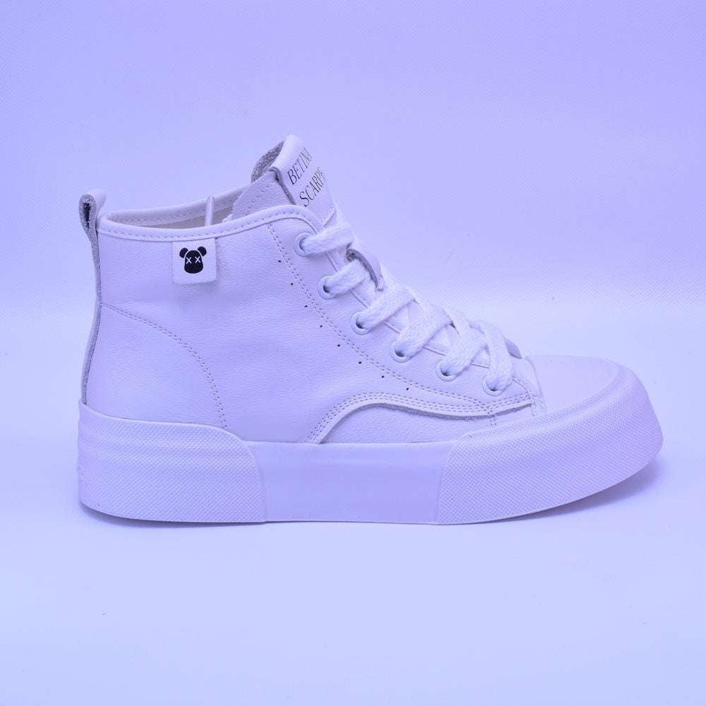 Pantofi casual dama 2365 albi