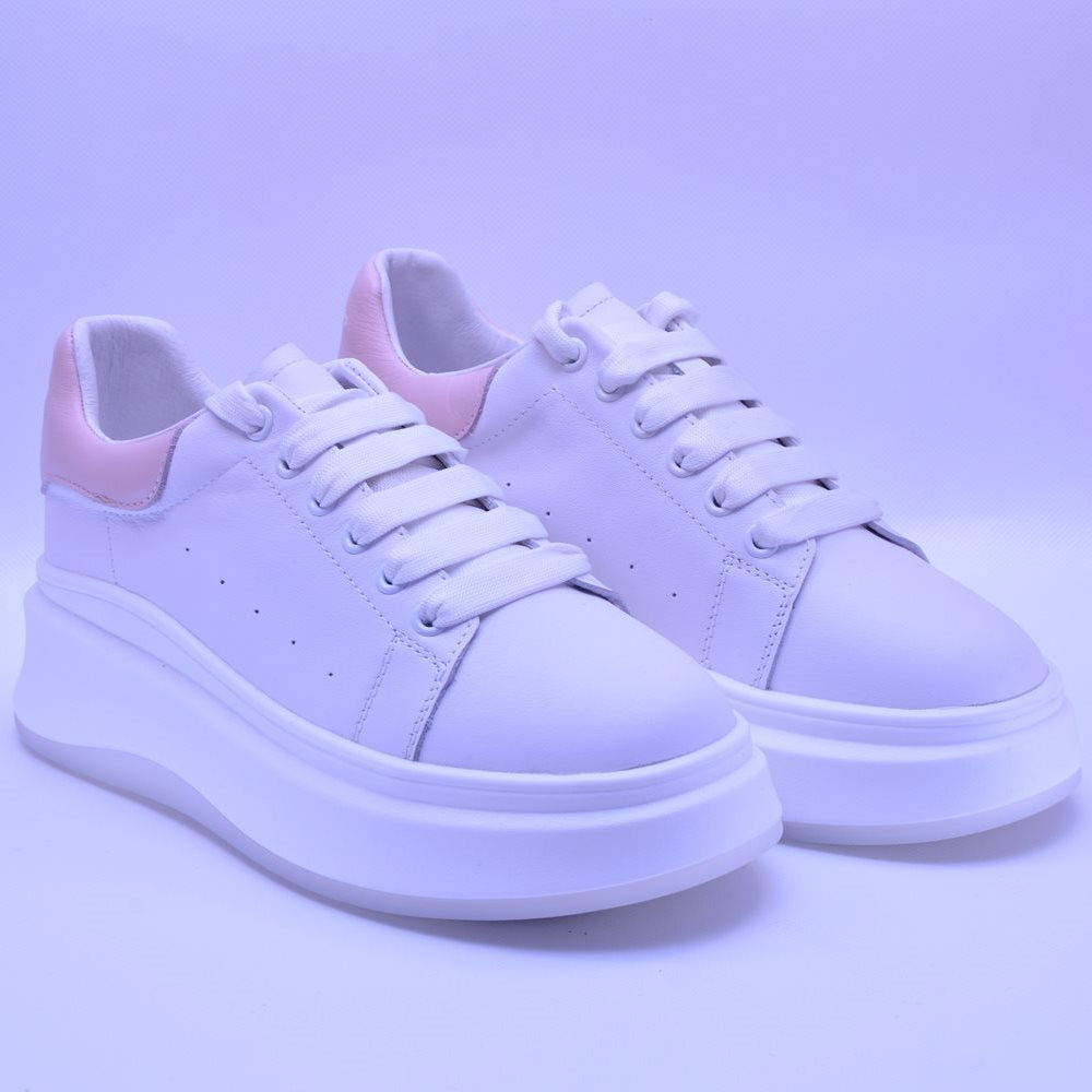 Pantofi casual dama 22126 albi