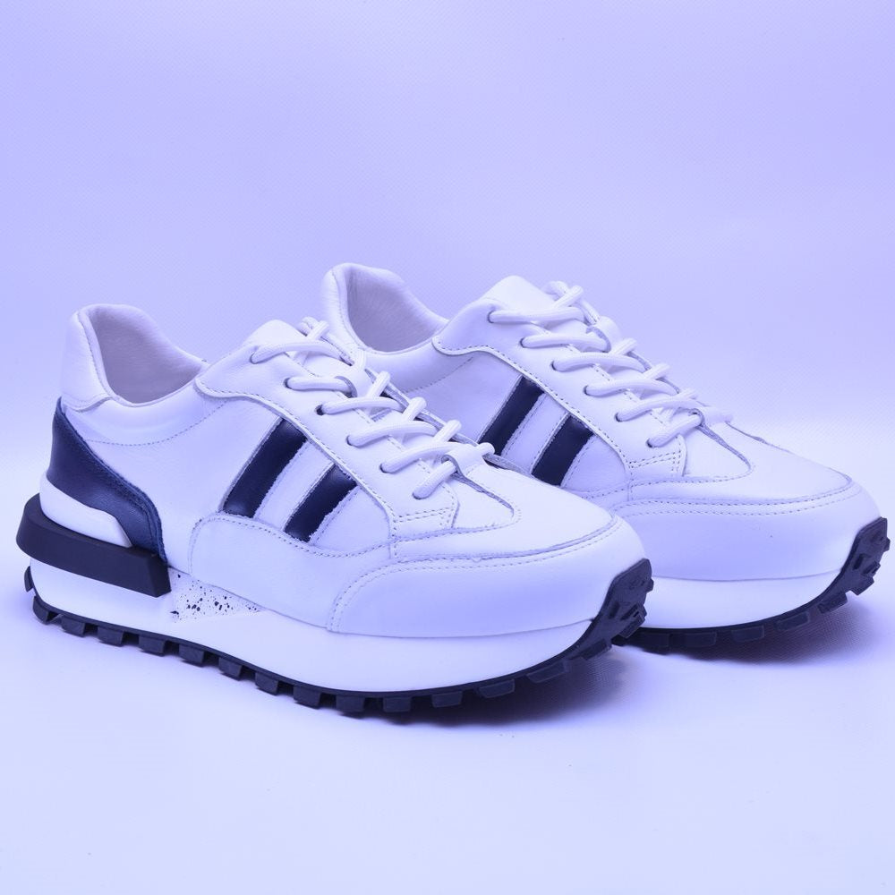 Pantofi sport dama 23371 albi