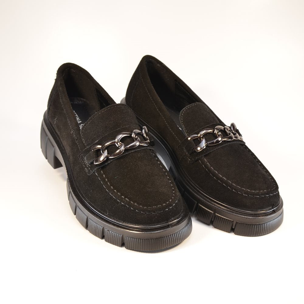 Pantofi casual dama C26 negri velur