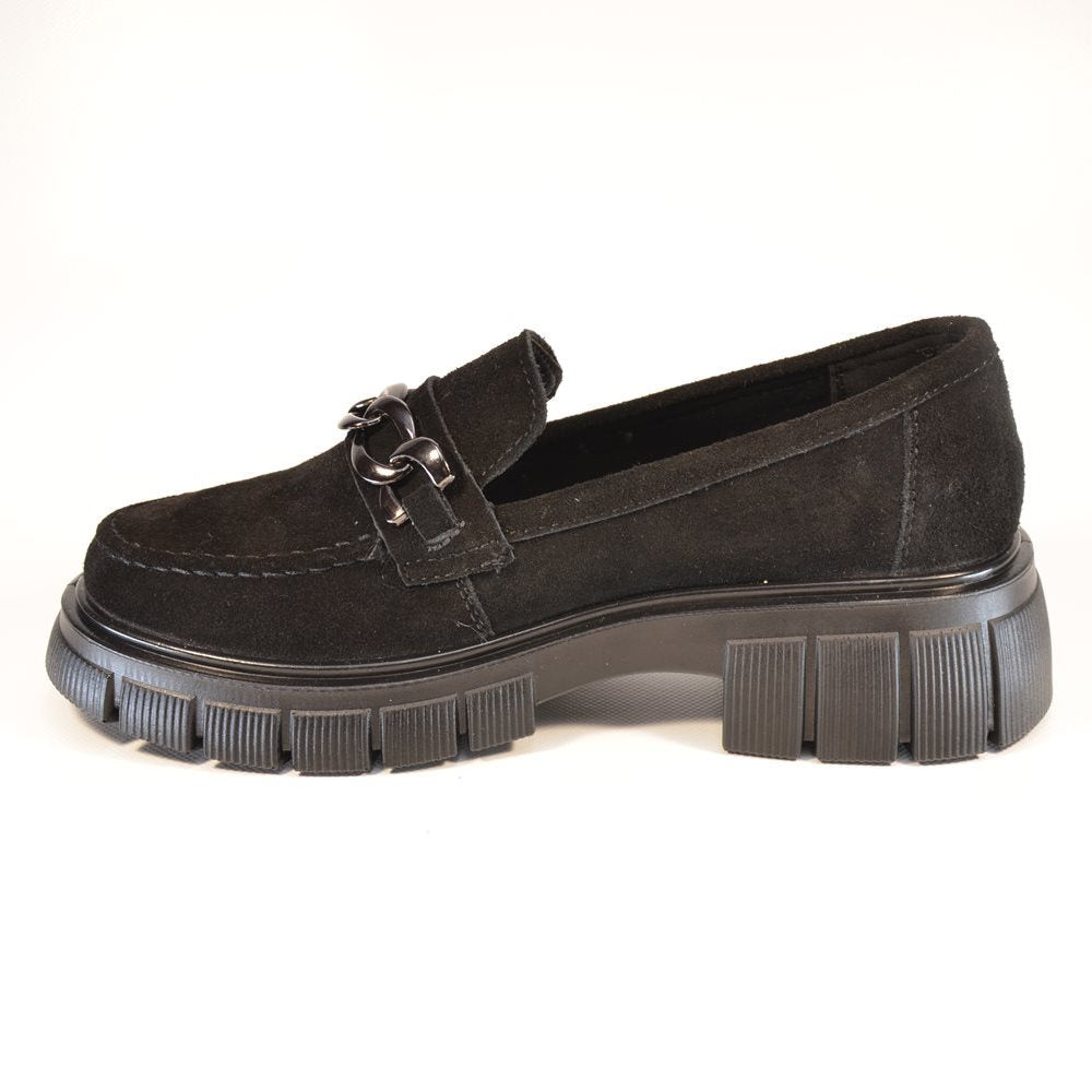 Pantofi casual dama C26 negri velur
