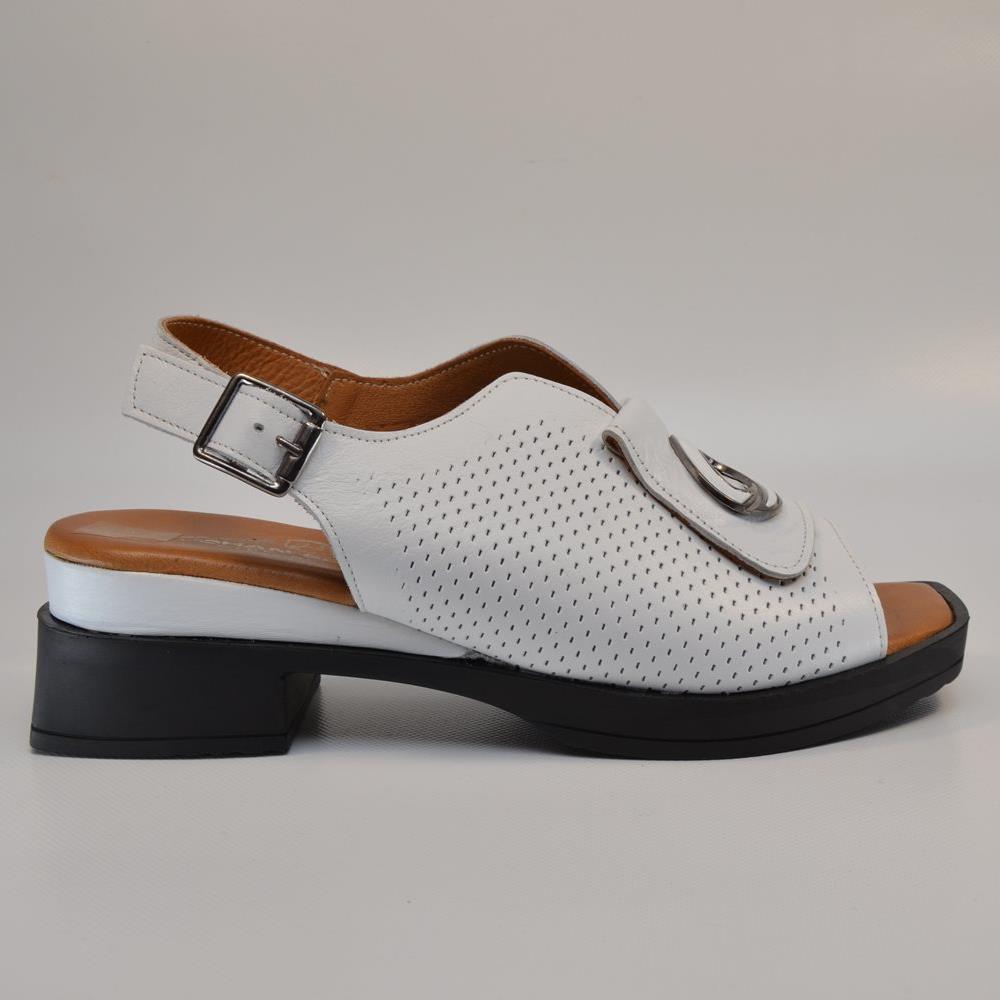 Sandale cu toc 275 alb