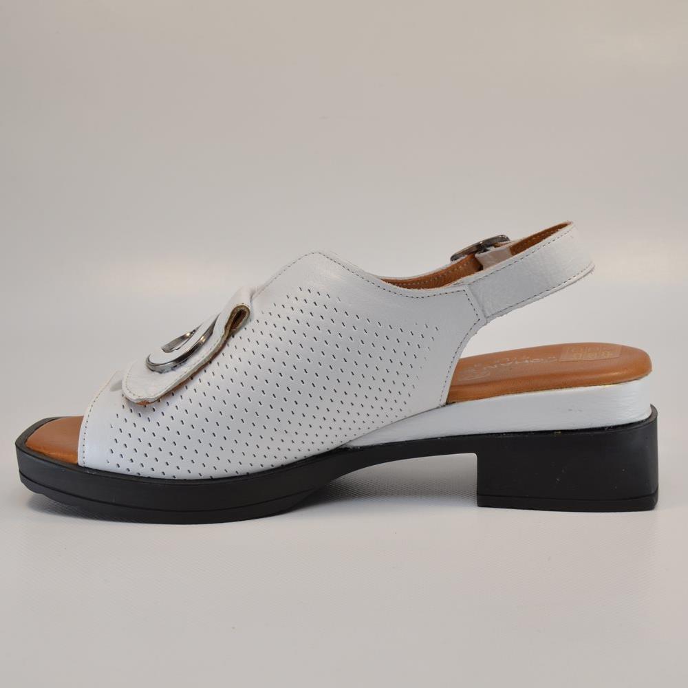 Sandale cu toc 275 alb