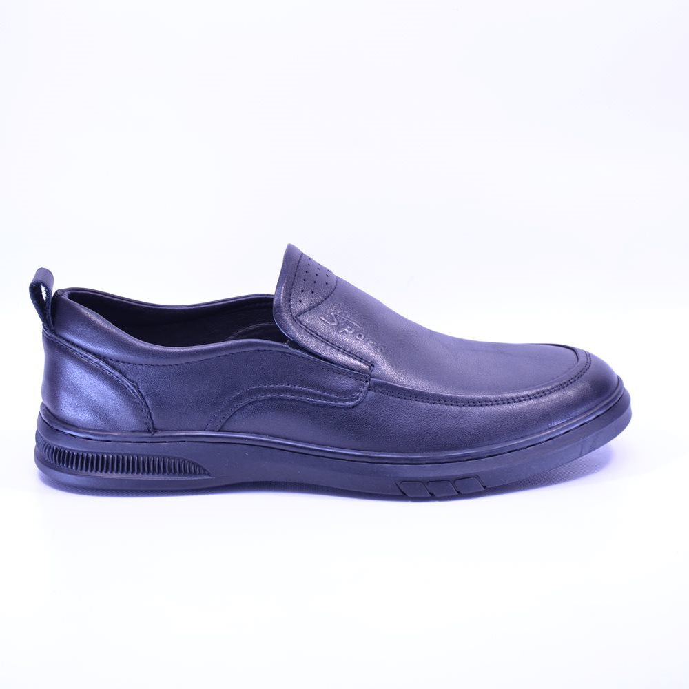 Pantofi casual barbati 8F075 negri fara sireturi