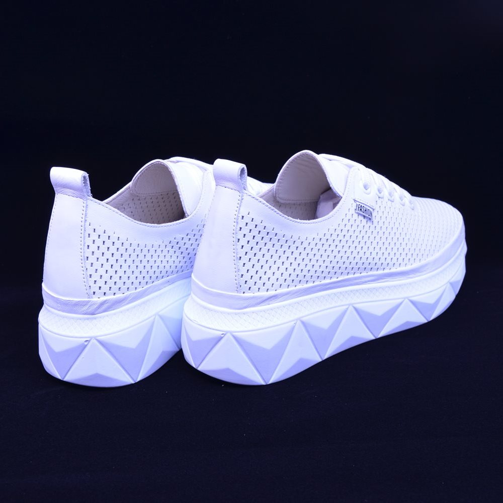 Pantofi casual dama 212612 albi