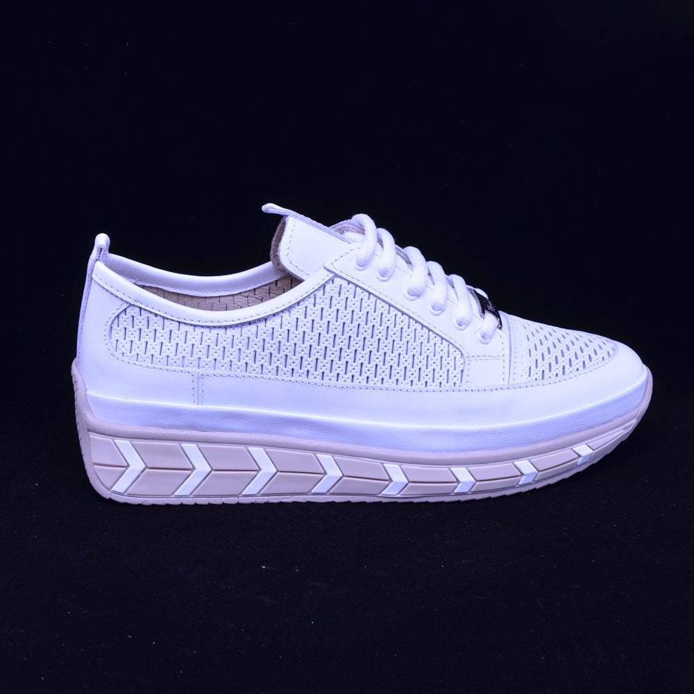 Pantofi casual dama 210YZ223 albi