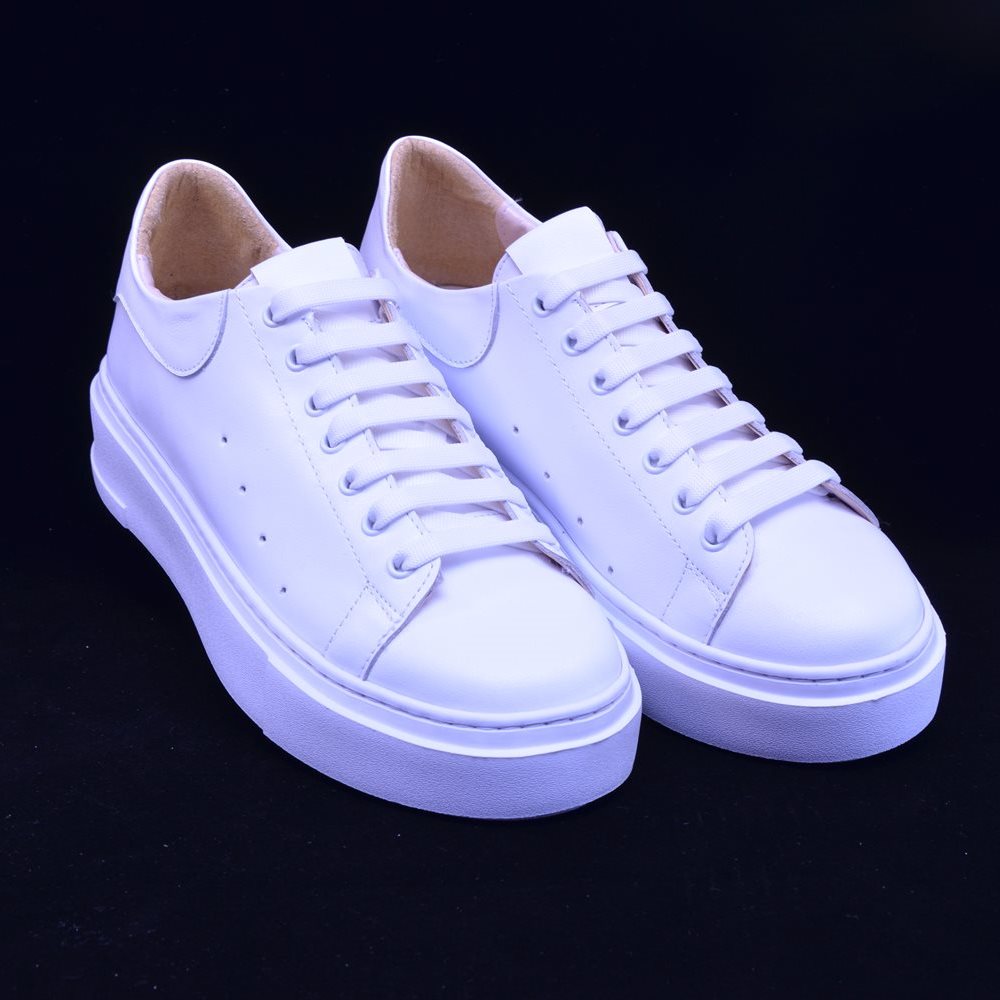 Pantofi casual dama 3181 albi