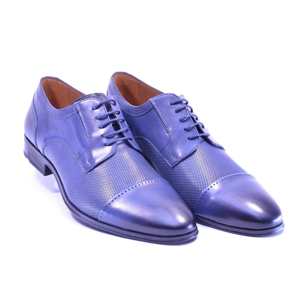 Pantofi barbati eleganti 6858 albastri