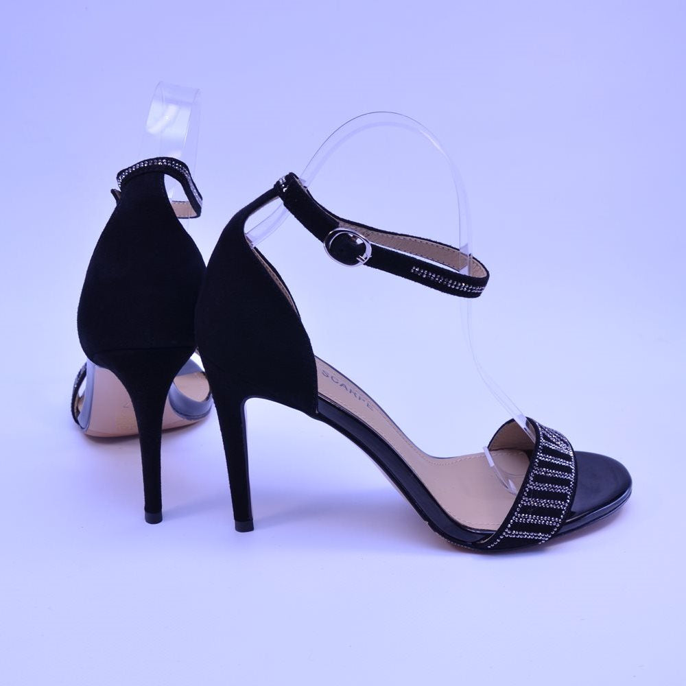 Sandale dama Y002 stiletto negru