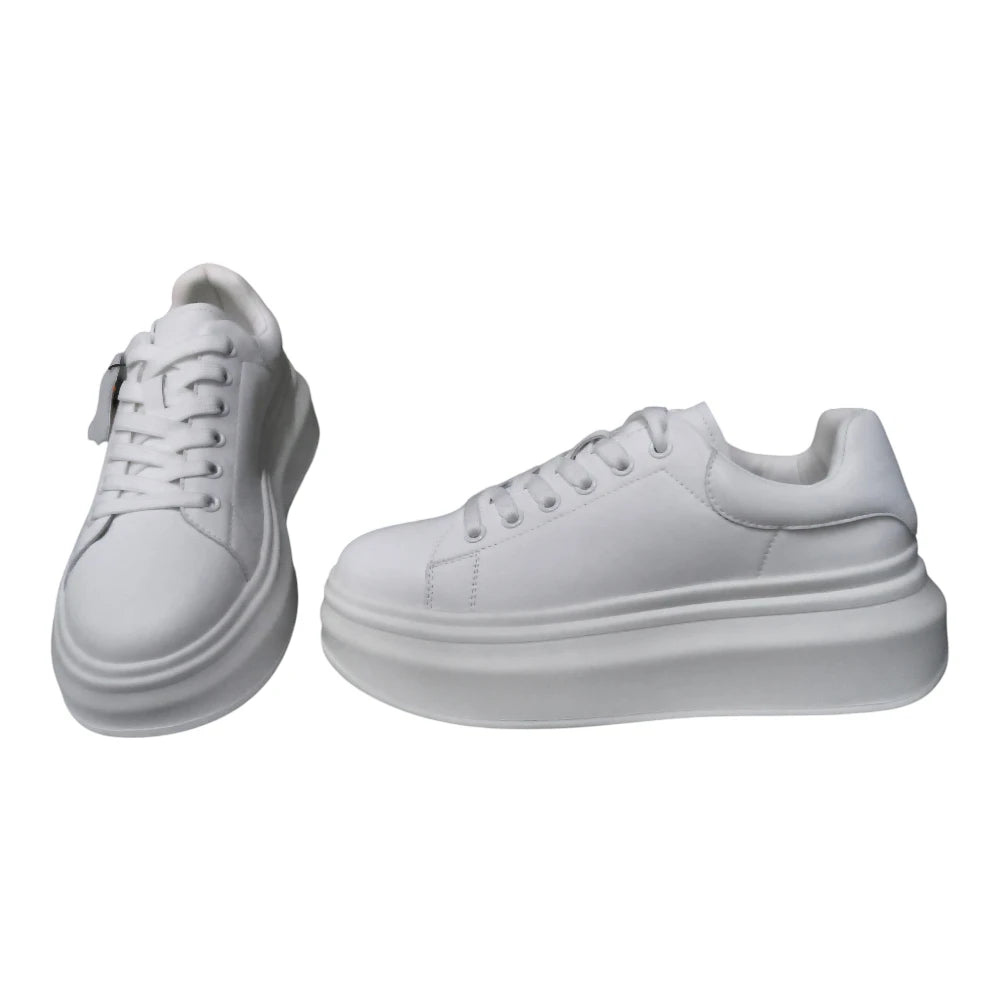Pantofi sport 3A17 albi
