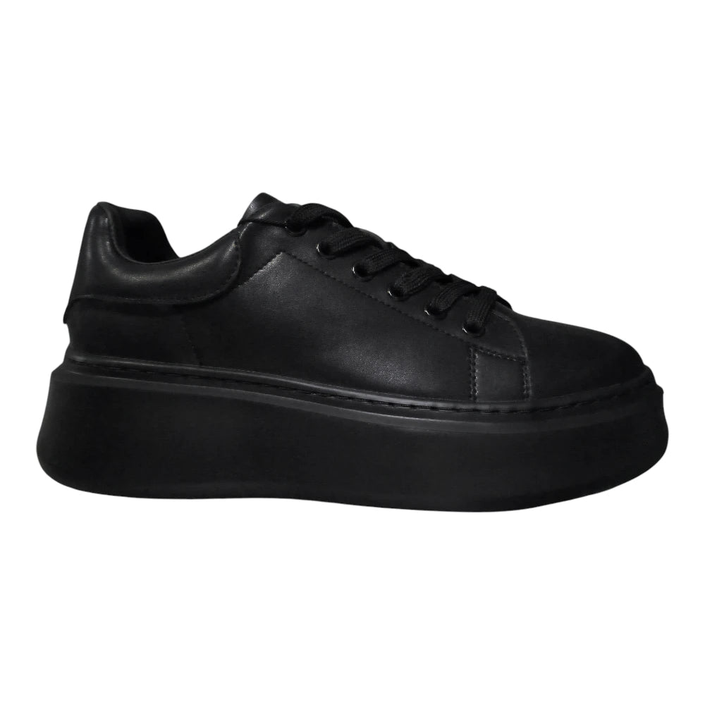 Pantofi sport 318 negri cu talpă înaltă