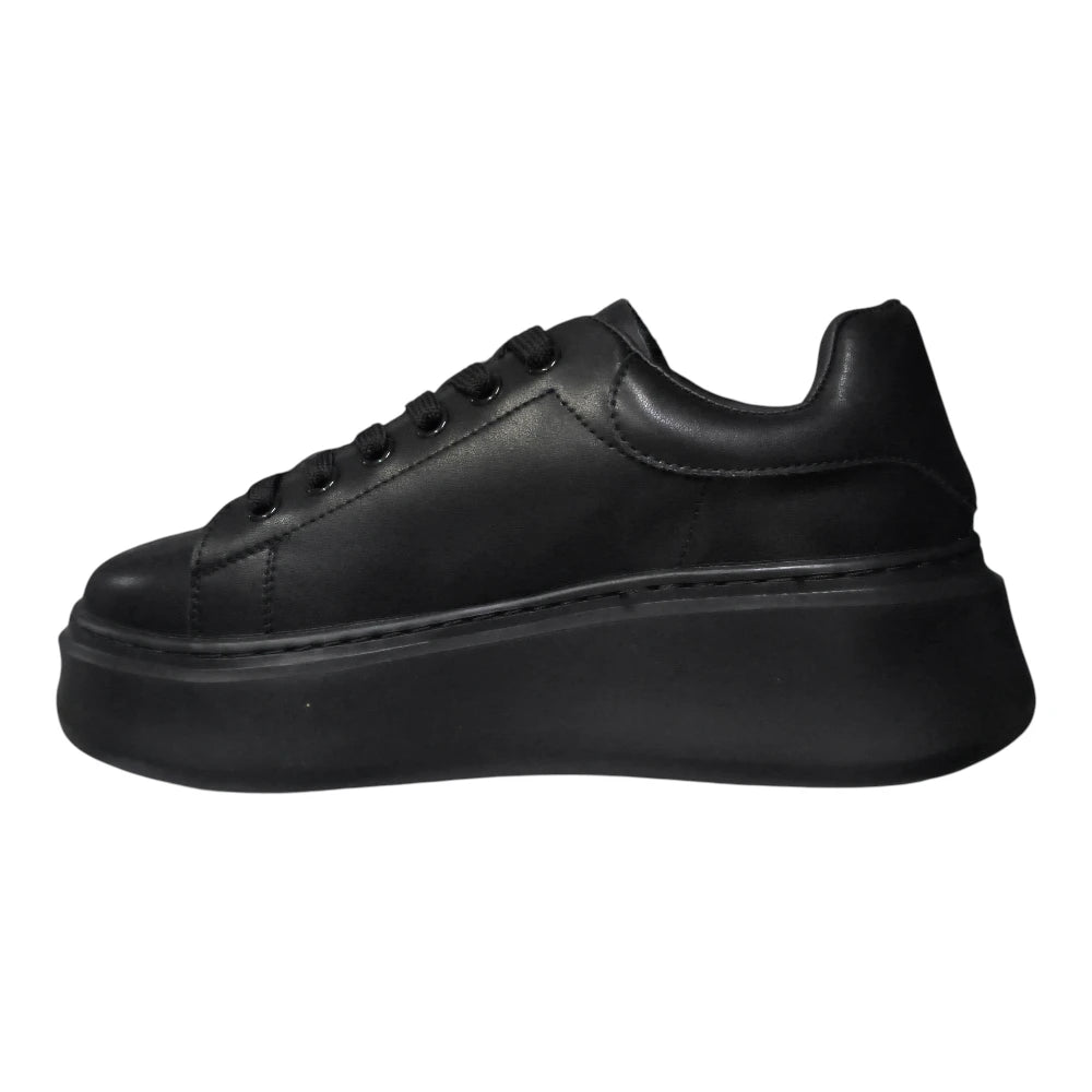 Pantofi sport 318 negri cu talpă înaltă