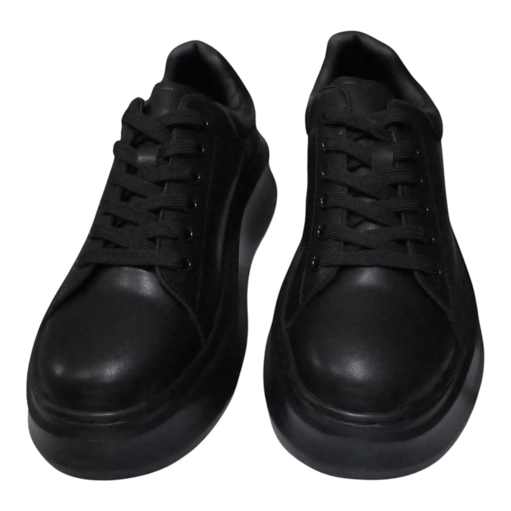 Pantofi sport 318 negri cu talpă înaltă