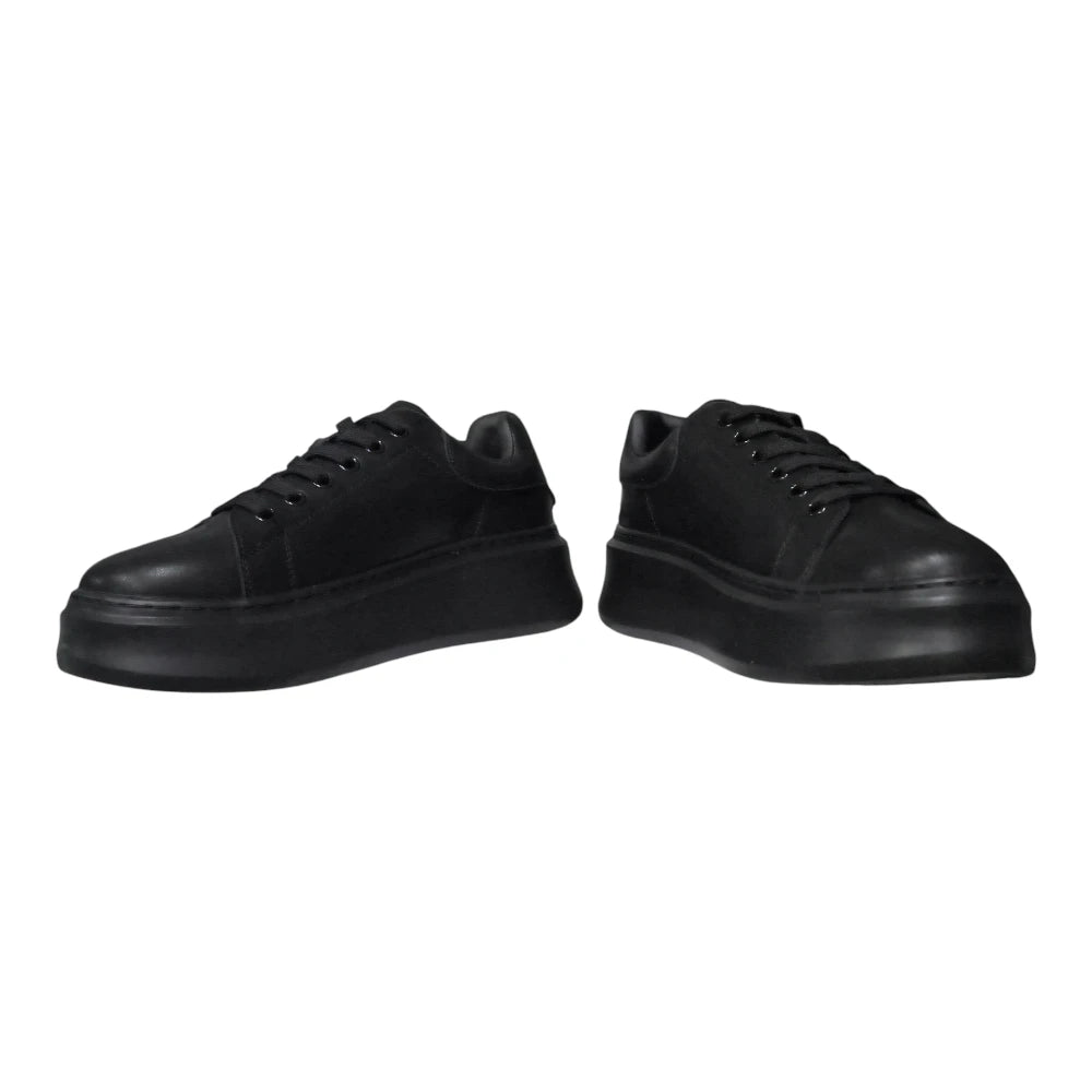 Pantofi sport 318 negri cu talpă înaltă