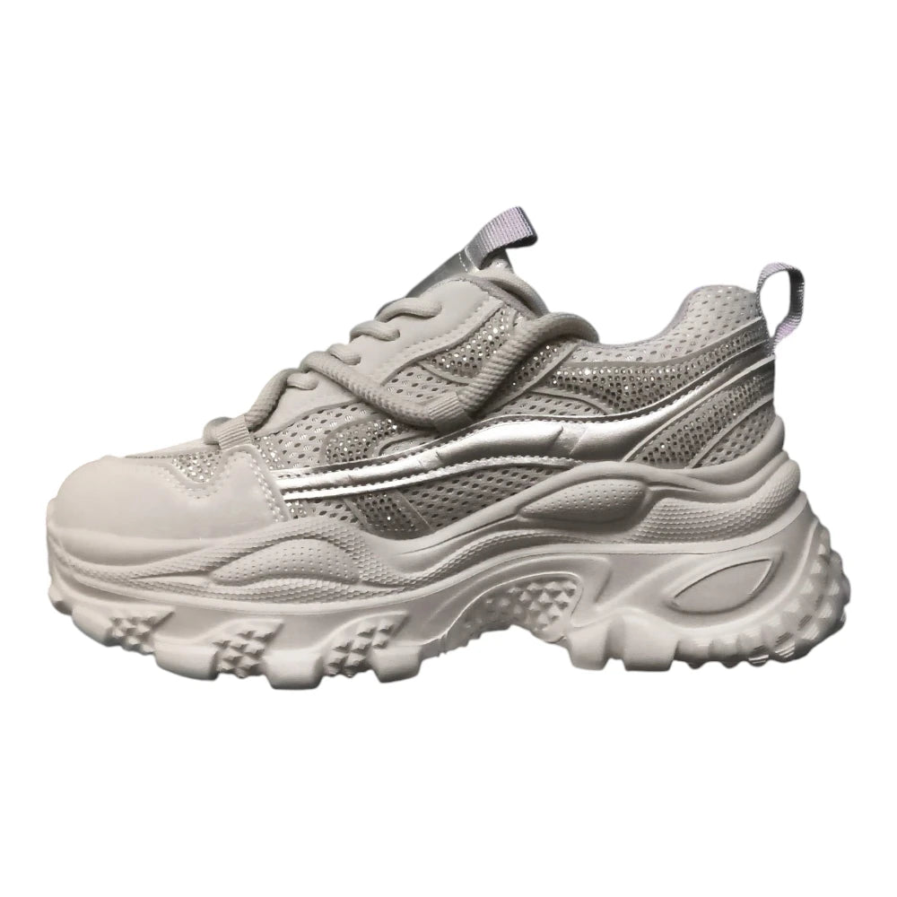 Sneakers 2658 alb-gri