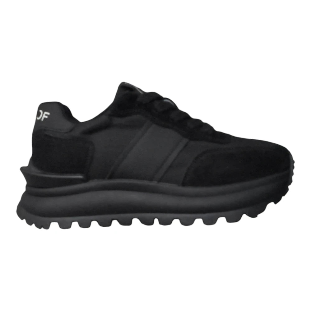 Pantofi sport negri 6613 piele ecologică