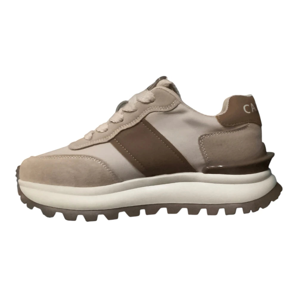 Pantofi sport bej 6613 piele ecologică