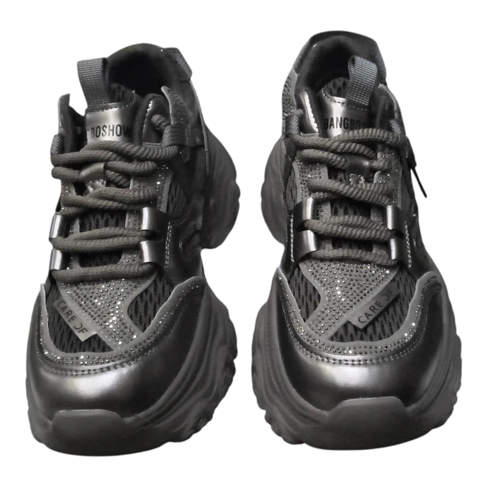 Sneakers 8117 gri metalizat