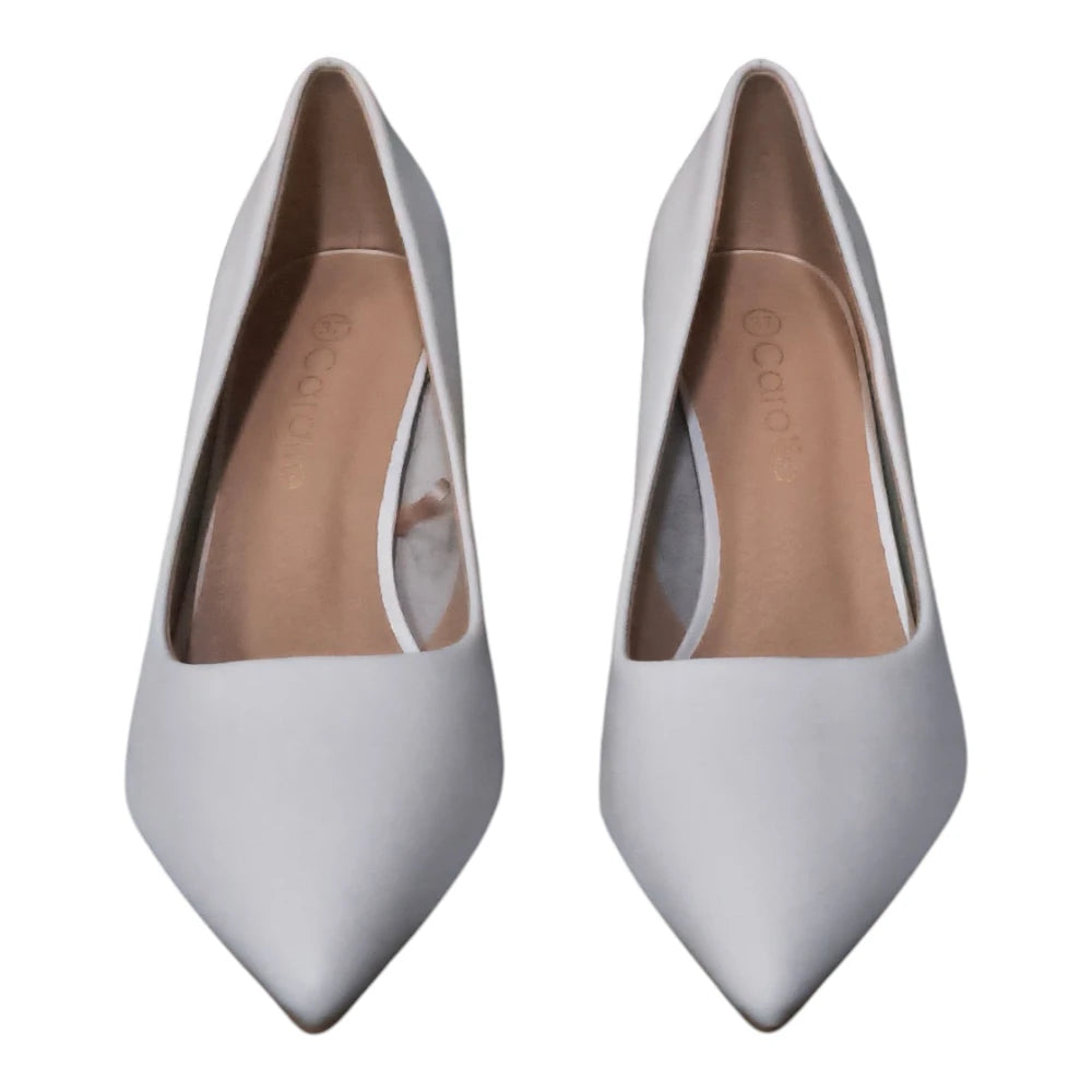 Pantofi eleganți T001 albi