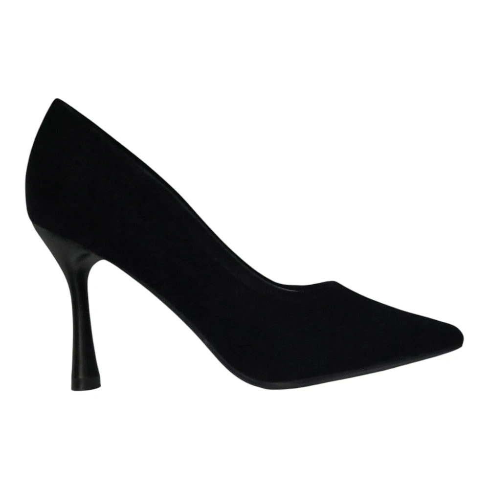 Pantofi negri 056 imitație piele velur