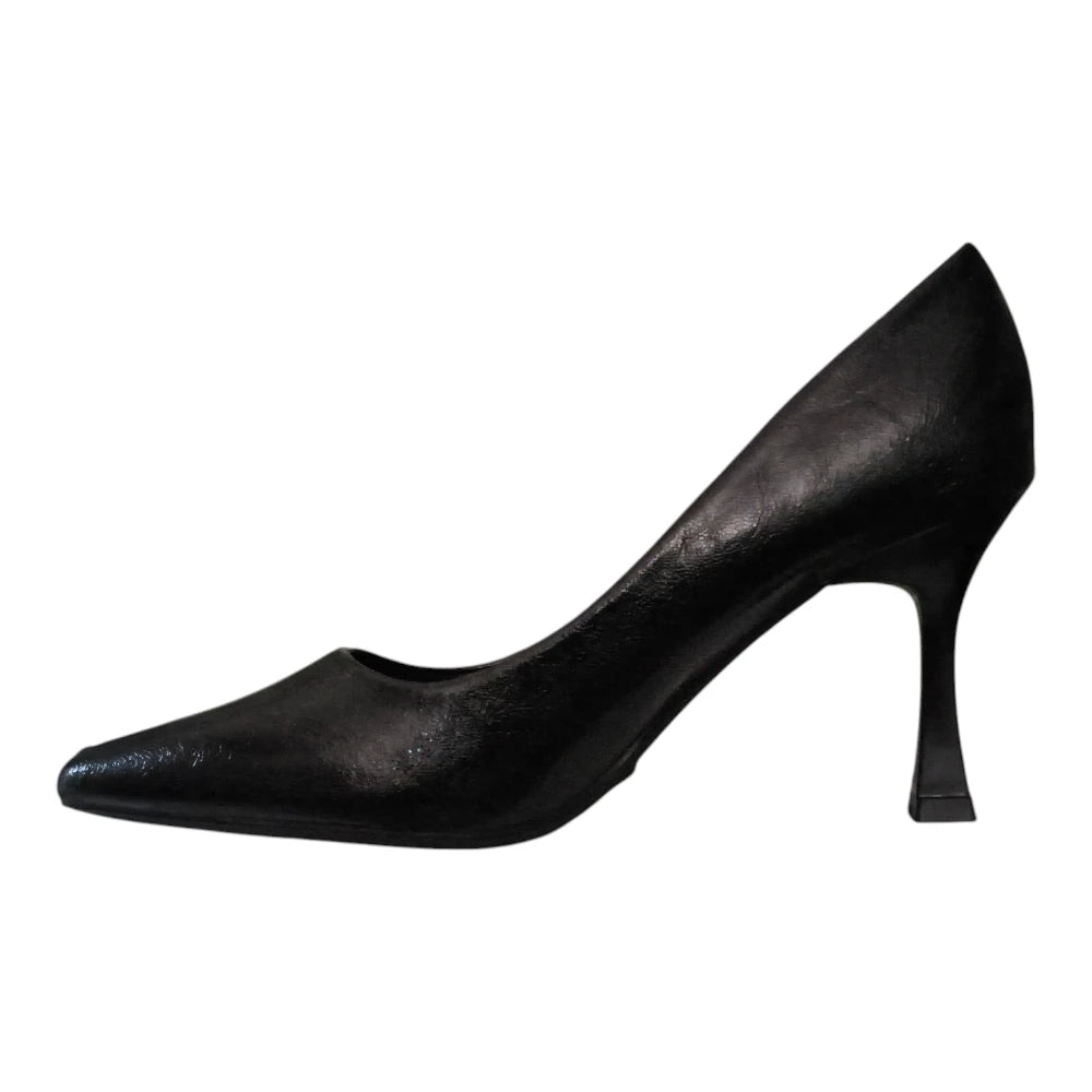 Pantofi 055 negri cu vârf ascuțit