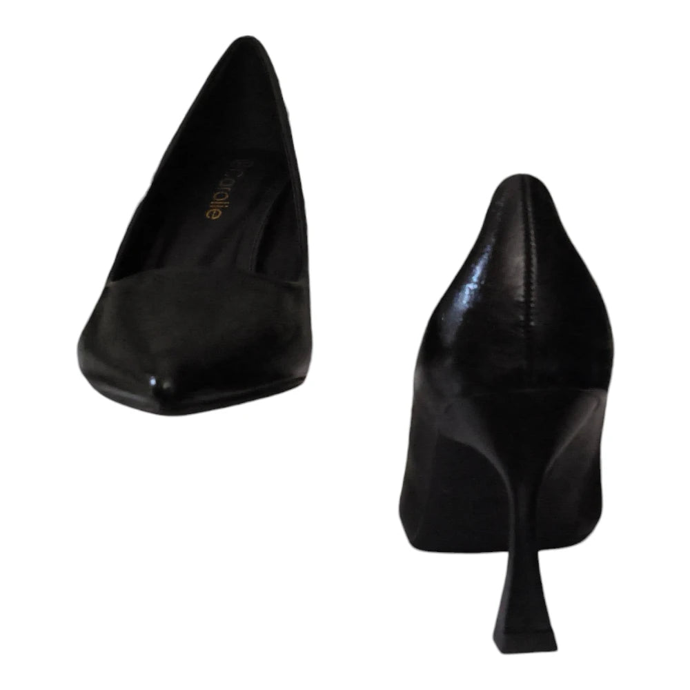 Pantofi 055 negri cu vârf ascuțit