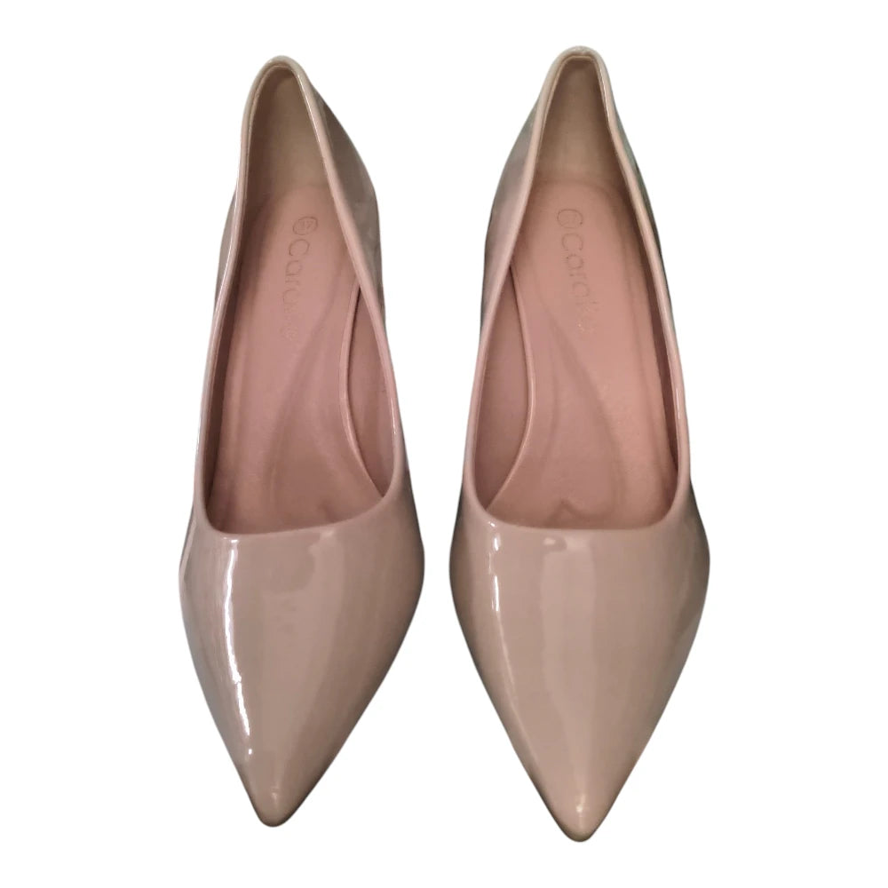 Pantofi damă 053 apricot lăcuiți