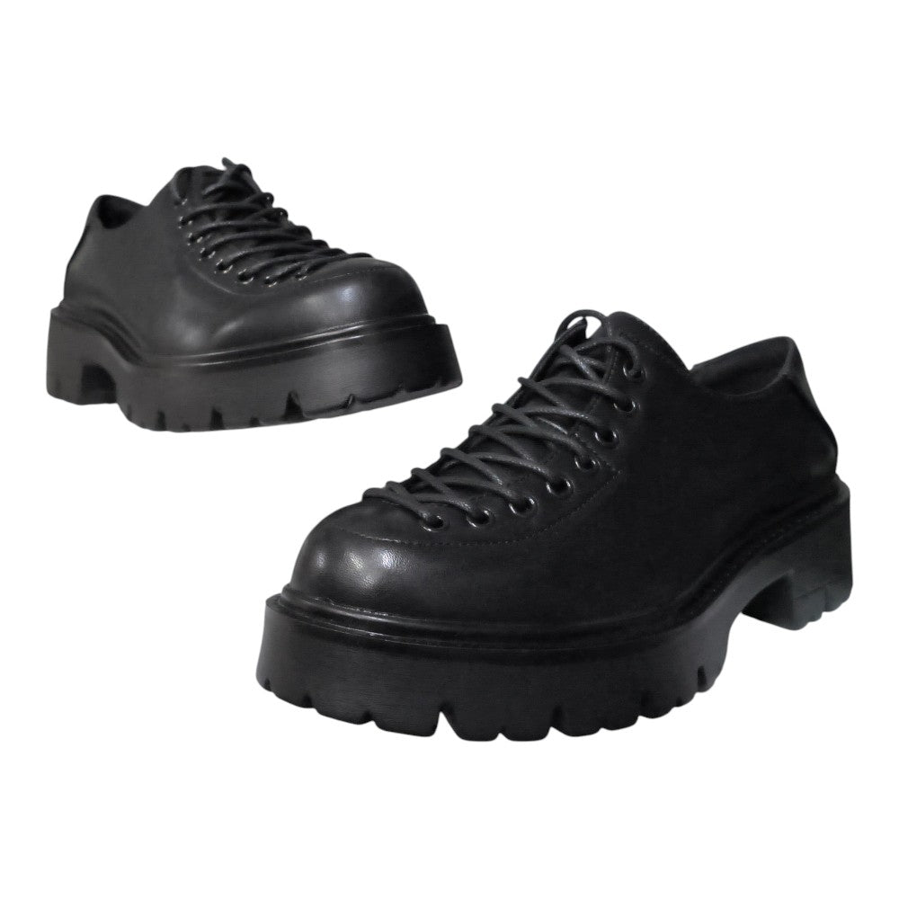 Pantofi bej cu șiret TV-07 negru