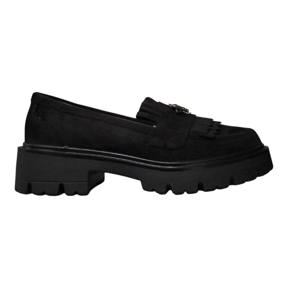 Mocasini TV-11 negri tip velur